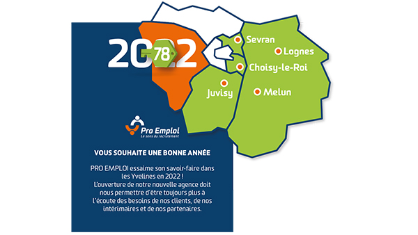 Pro Emploi vous souhaite une bonne année 2022